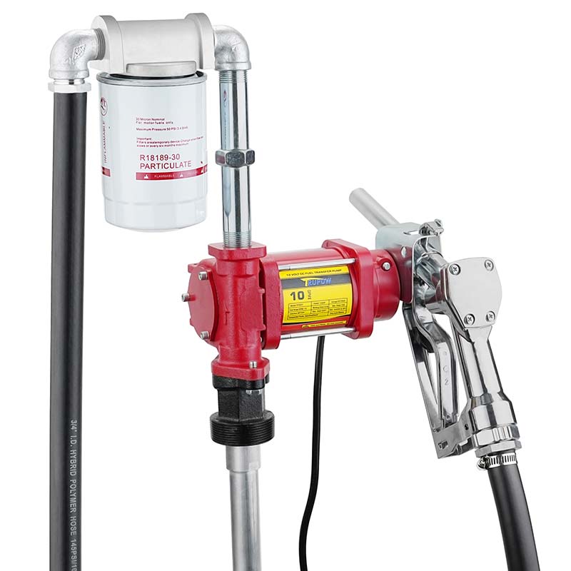 12V Fuel Gasoline Transfer Pump Kit cum Nozzle