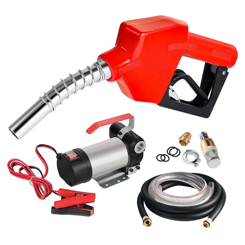 12V Portable Oil Fuel Diesel Transfer Pump Kit cum Automatic Nozzle